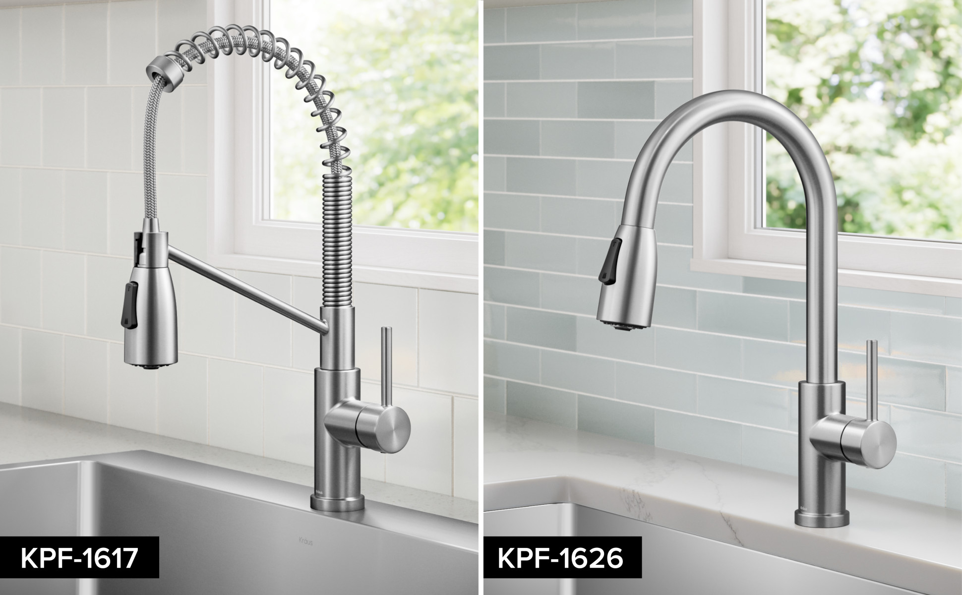 KRAUS Coda 2-Function Single Handle Pull Down Sprayer Kitchen