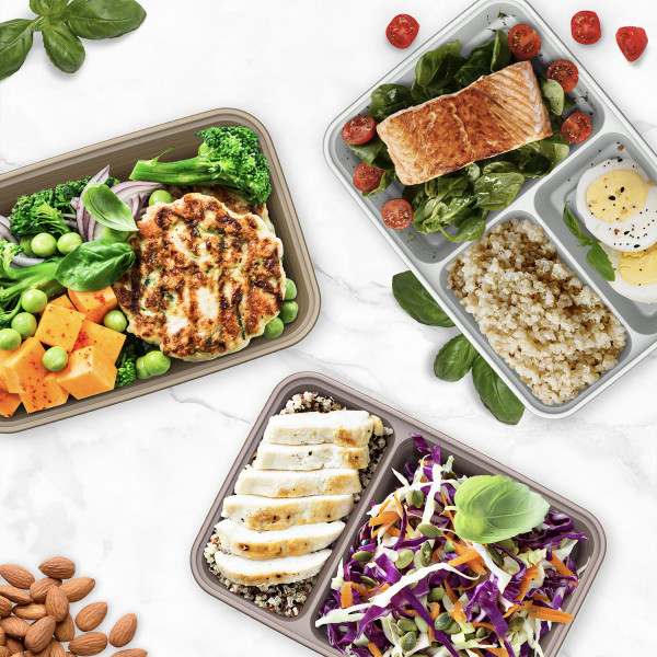  Bentgo® Prep 1-Compartment Containers - 20-Piece Meal Prep Kit:  10 Trays & 10 Lids - Lightweight, Durable, & Reusable BPA-Free To-Go Food  Containers; Microwave/Freezer/Dishwasher Safe (Gold): Home & Kitchen