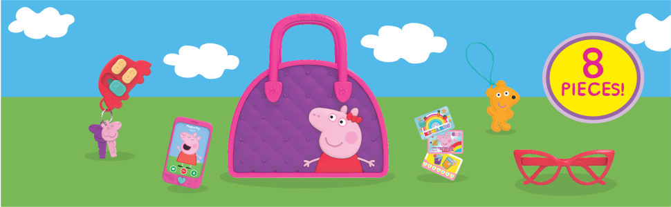 Buy Skoodle Multicolor 22 Pieces Peppa Pig Beauty Set Toy with Beauty  Suitcase for Kids Girls Age 3+ Online at Best Price