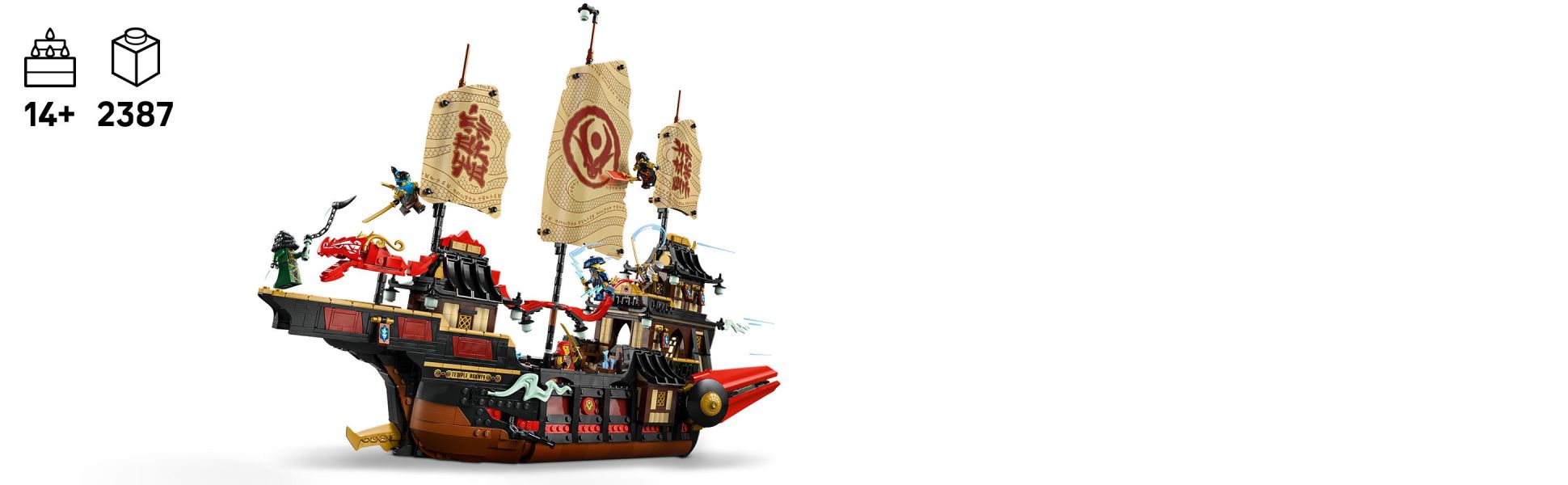 Interactive playset includes everything kids need to recreate exciting stories from season 3 of NINJAGO Dragons Rising.