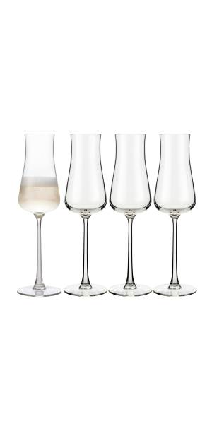 Libbey Stratford Champagne Flute Glass, 8oz, Set of 4