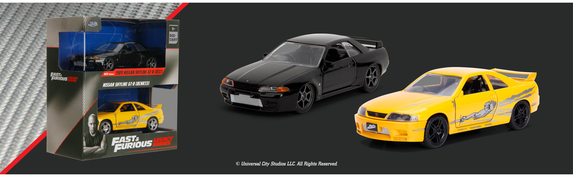 Jada Fast & Furious 1:32 Die-Cast Twin Pack - 1989 & 1995 Nissan
