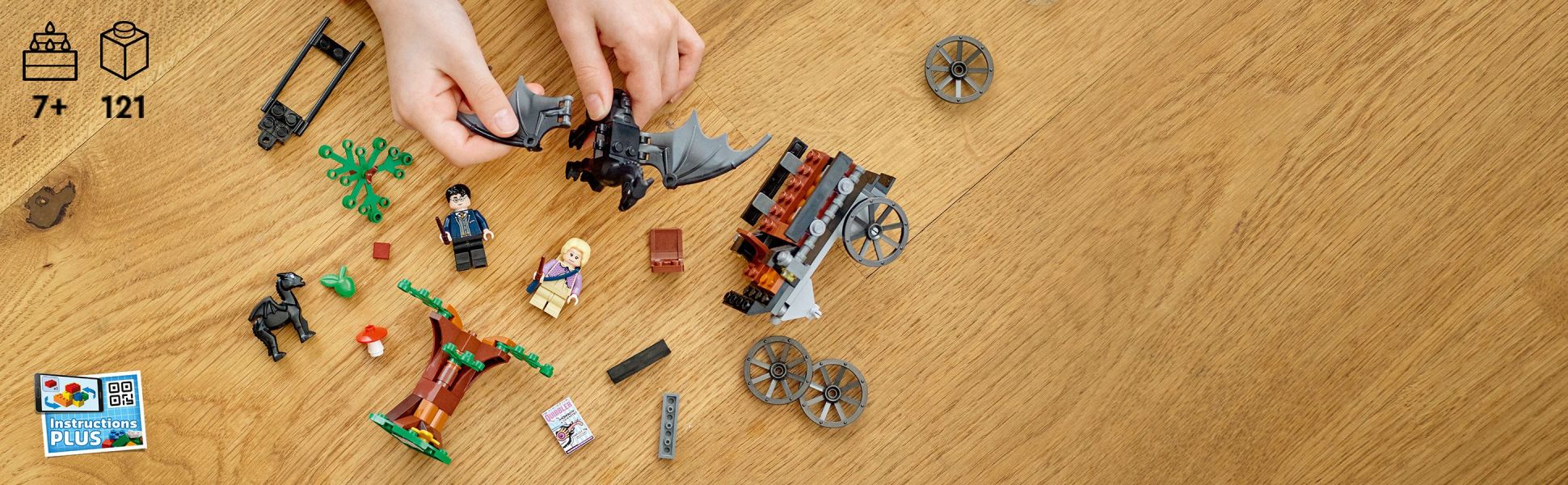 The LEGO Building Instructions app lets kids view, zoom and rotate the model as they assemble the 121-piece set.