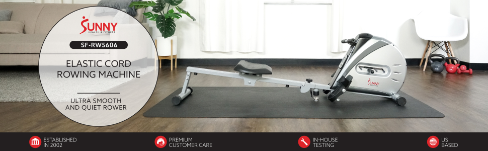 Cord best sale rowing machine