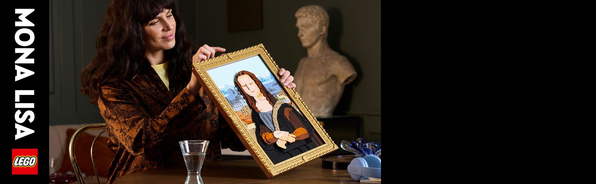 Create your own masterpiece with this Mona Lisa LEGO building set for adults.