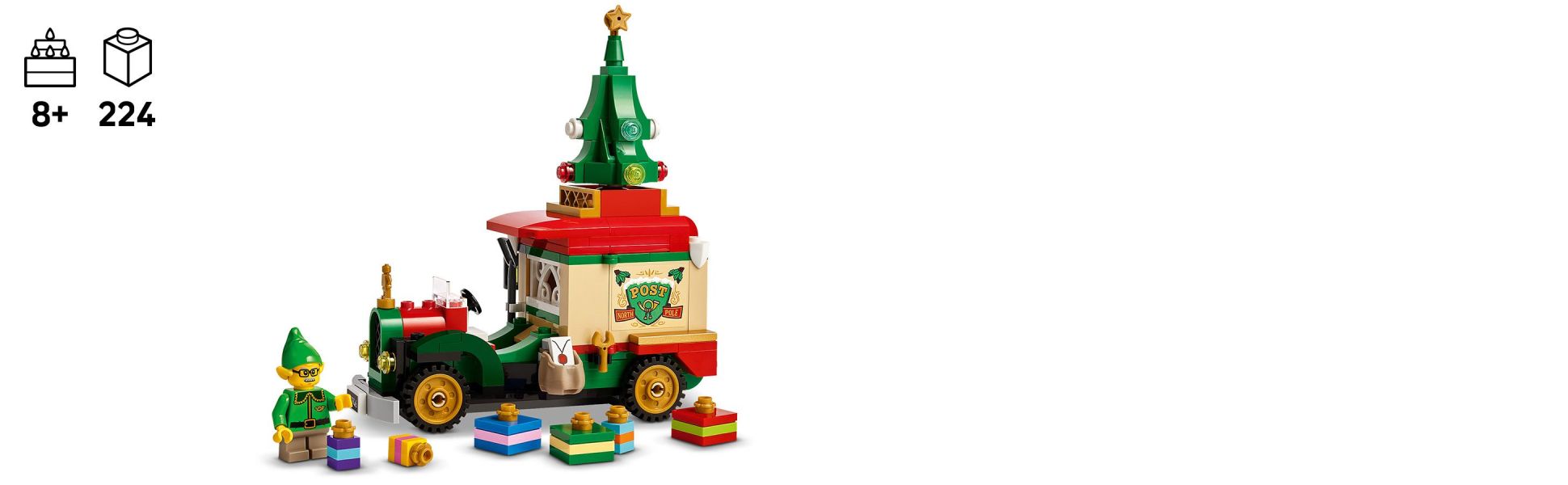 Budding elves will have fun building the LEGO vehicle before discovering all the magical details inside.