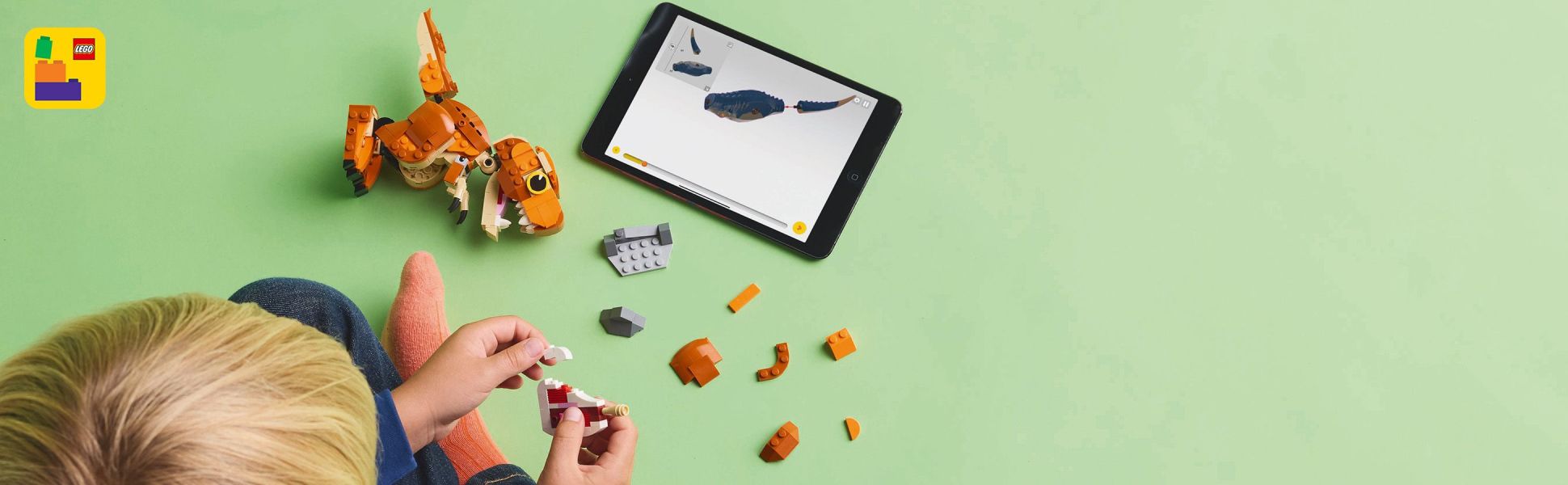 Young builders can zoom in, rotate sets in 3D and track their progress using the fun, intuitive LEGO Builder app.