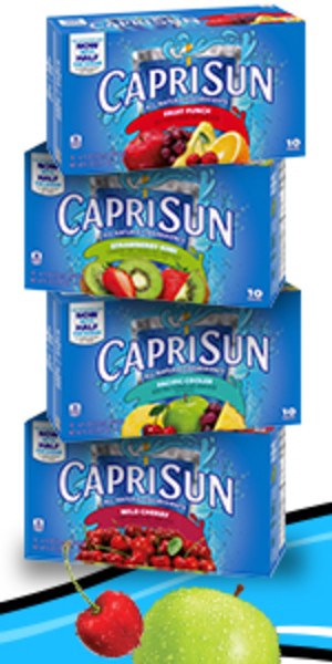 Capri Sun Roarin' Waters Tropical Tide Flavored Water Kids Drink Pouches,  10 ct - Gerbes Super Markets