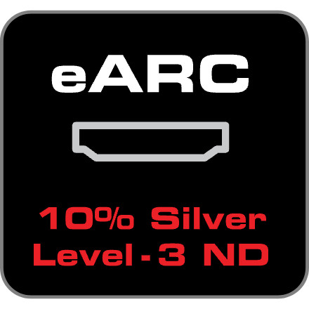 HDMI - eARC: 10% Silver + Level 3 Noise-Dissipation