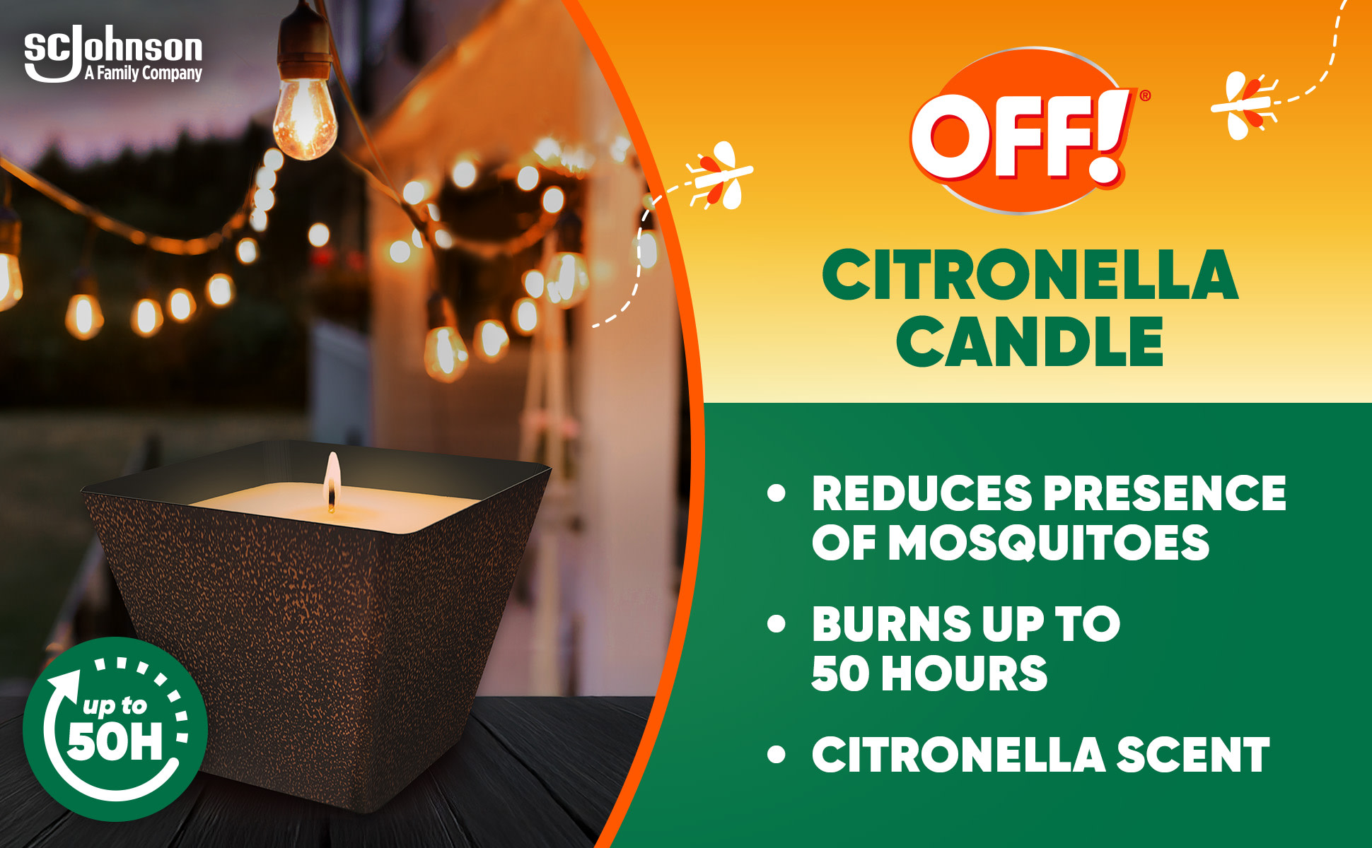 OFF! 23 oz. Triple Wick Citronella Candle 331881 - The Home Depot