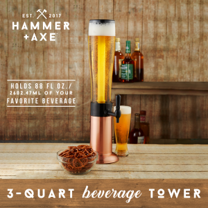 バーベキュー・調理用品 PARTY BEER SERVER Amazon.com | Beer Tower Dispenser 3L/100oz Beverage