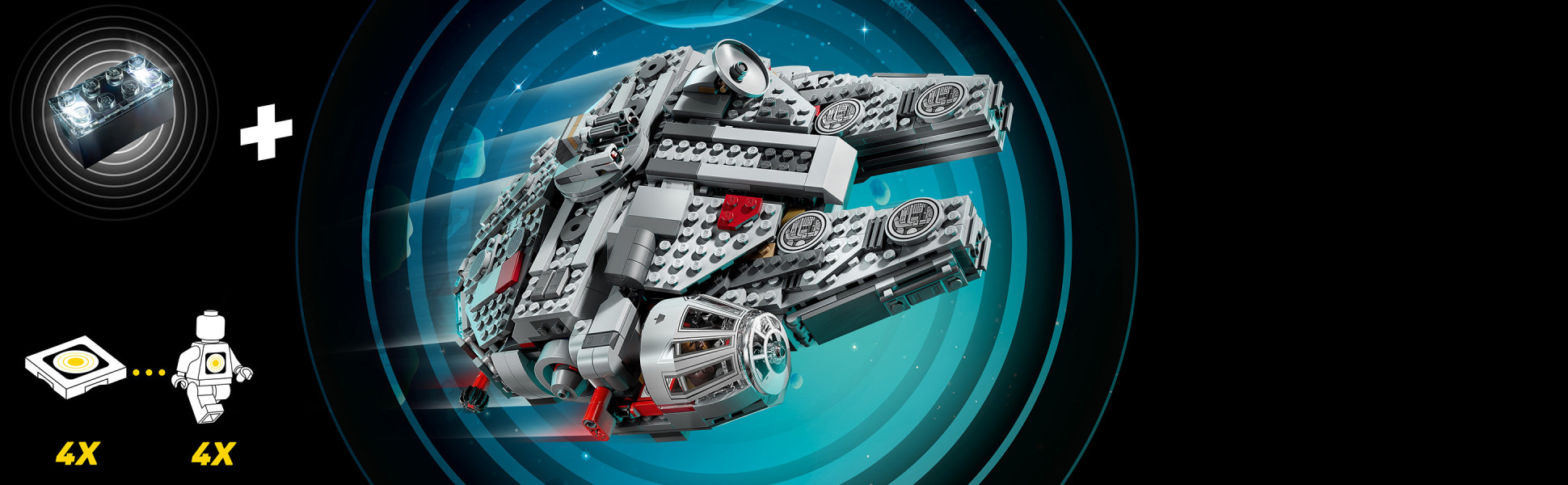 Add a SMART Brick from sets 75421, 75423 or 75427 (sold separately) for interactive play with dynamic Star Wars lights and sounds.