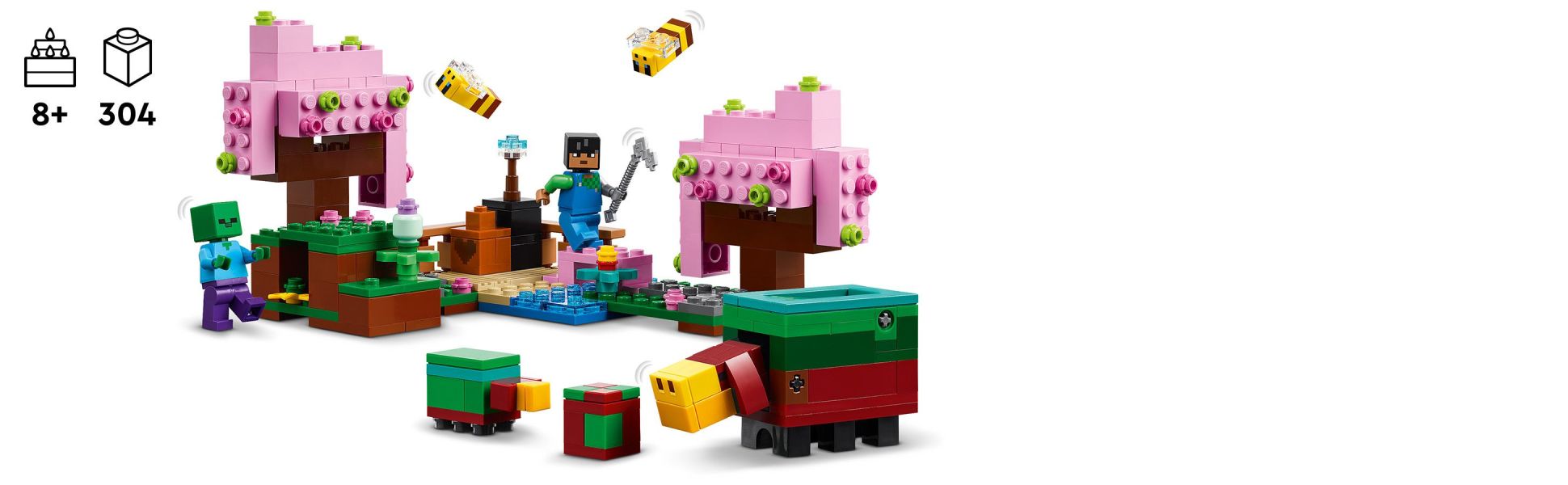 Put a garden full of creative fun into kids’ hands with this real-world version of the Minecraft cherry blossom biome.