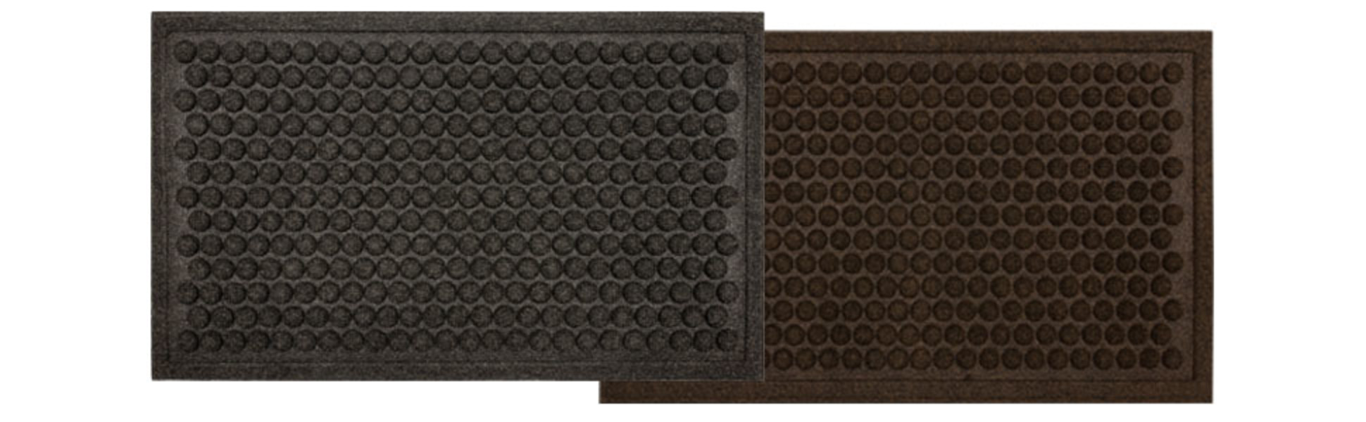 Mohawk Home Dots Brown Chocolate 36 in. x 48 in. Recycled Rubber