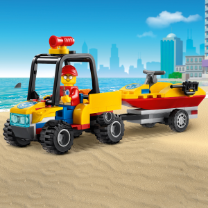 LEGO City Beach Rescue ATV 60286 Building Toy for Kids (79 Pieces