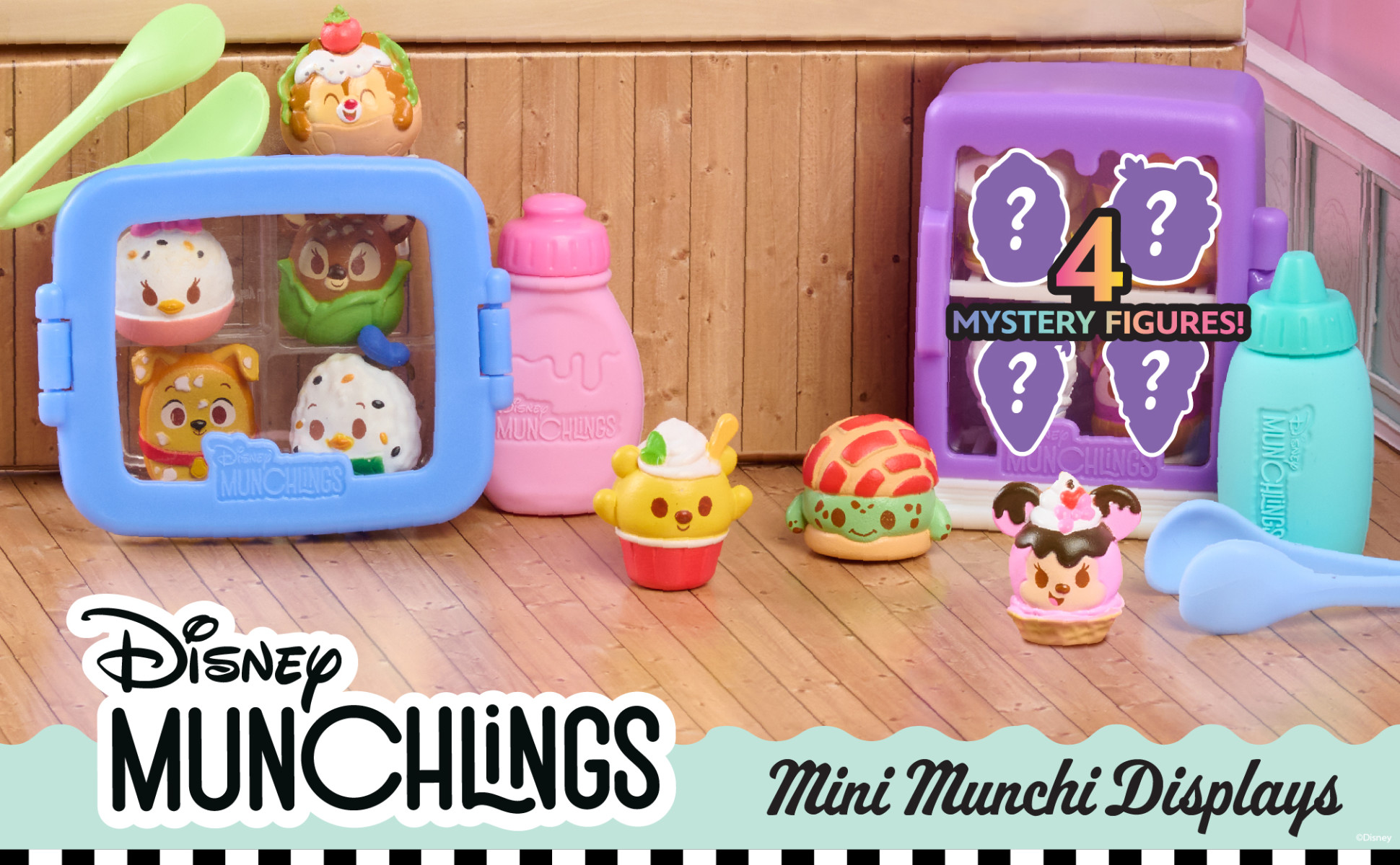 【初売り】 Munch Mini Munchlings Disney Displays, Set Figure 7-piece キャラクターグッズ