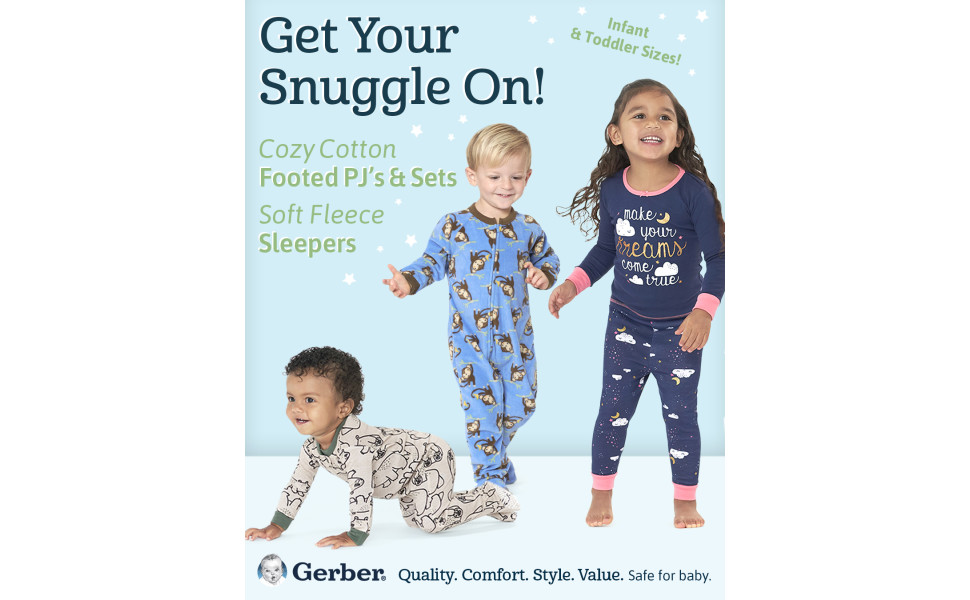 gerber fleece pajamas