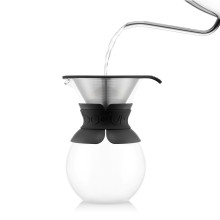 Bodum 11571-109 Pour Over Coffee Maker with Permanent Filter, Glass, 3 –  Mochalino