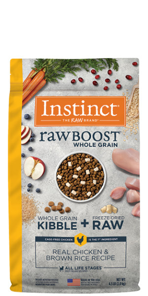 Instinct Raw Boost Whole Grain Real Lamb Oatmeal Recipe Natural Dry Dog Food 20 lbs. Petco