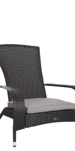 Balkene Home Coconino All-Weather Chair, Black