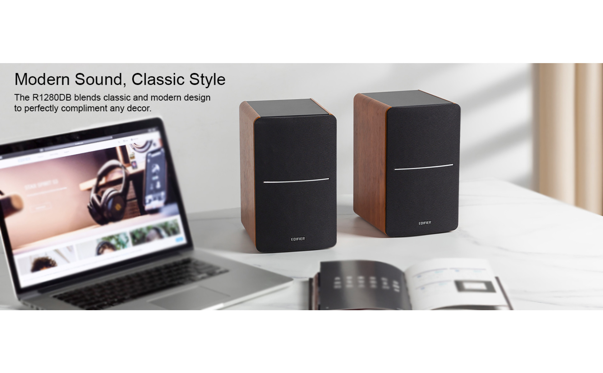 Edifier R1280DB Bluetooth Speakers, 4 Inch, 42w RMS, Opt-In