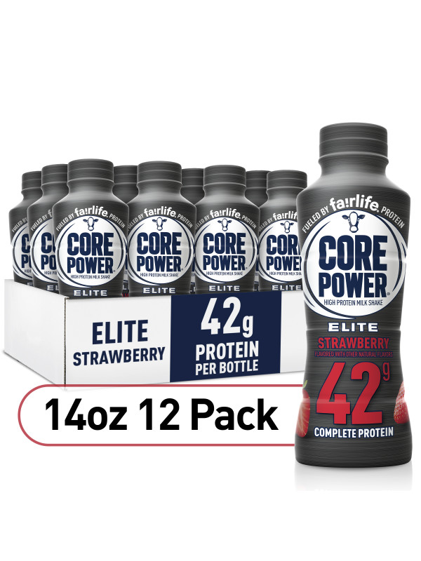 Fairlife Core Power Elite High Protein Shake (42 G), Vanille, Trinkfertig Für Workout-Erholung, 14 Ml Flaschen (12 Stück
