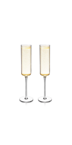 Laurel Champagne Flutes by Viski