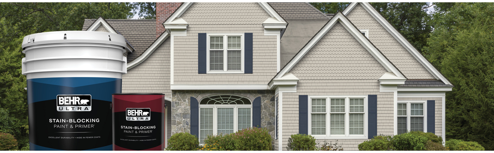 BEHR ULTRA #260E-3 Pueblo Sand Semi-Gloss Enamel Exterior