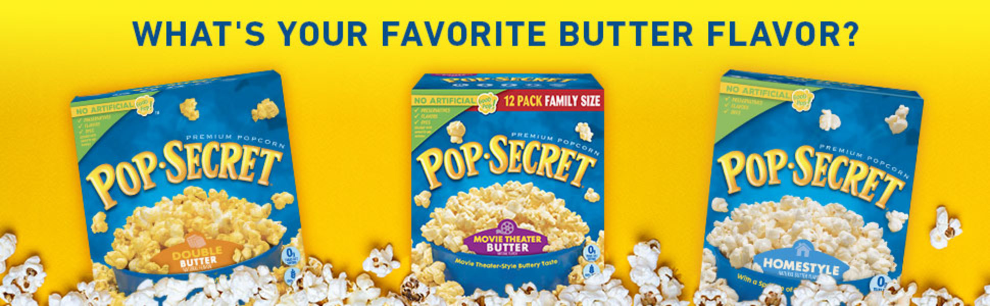 Pop Secret Popcorn, Sweet 'n Crunchy Caramel Microwave Popcorn, 2.64 oz  Bags, 3 Ct