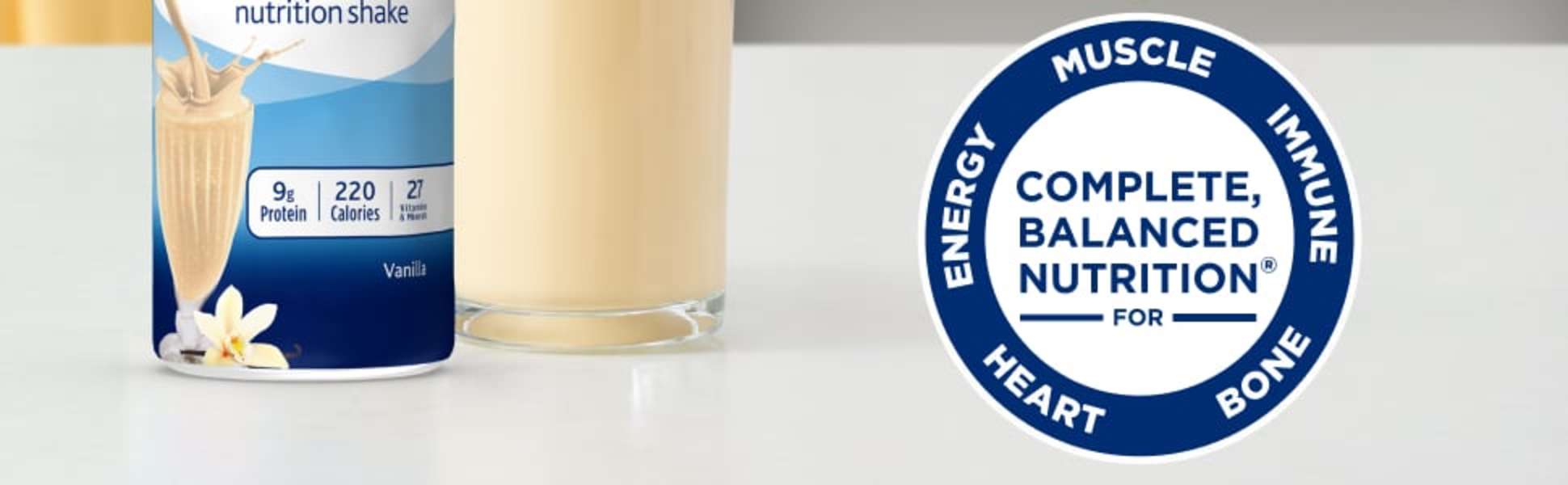 Ensure Original shakes are Complete, Balanced Nutrition.
