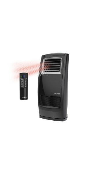 Lasko Oscillating 1500W Ceramic Heater, 4-Way Heat, AutoEco