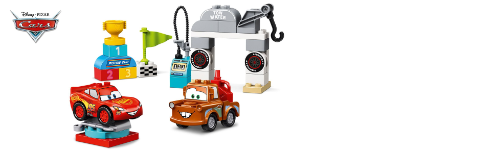 LEGO Duplo - Dia da Corrida de Relâmpago McQueen - 10924, Duplo carros