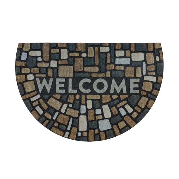 Mohawk Home Drifted Nature Rocks Multi 23 in. x 35 in. Door Mat