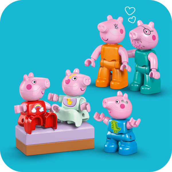 Includes all 5 figures from Peppa Pig’s family.