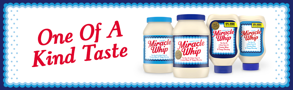 Pick 2 Miracle Whip 30 oz Jars: Less Cholesterol, Light or Original