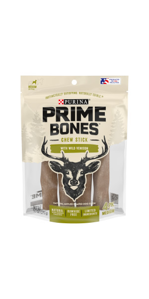 Prime Bones Chew Stick With Venison for Large Dogs