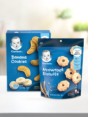 Gerber biscuits and cookies, are perfectly-sized snacks made for toddlers