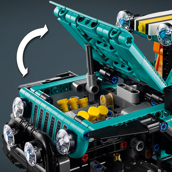 Use the support rod to prop open the hood.