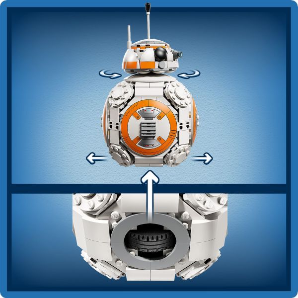 Move BB-8 to make his head automatically spin around.