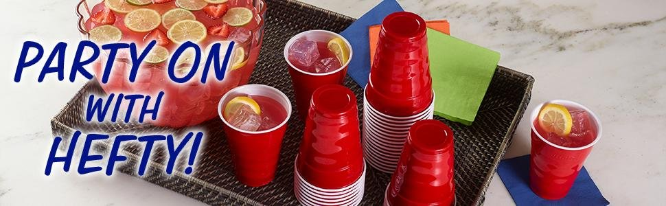 Reynolds 00C21800 Hefty Hefty 18 Ounce Clear Cup 28 Pack: Disposable Cold  Drink Cups (013700263583-2)