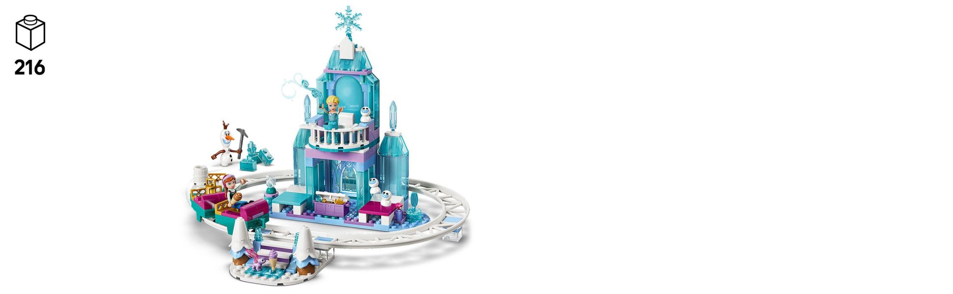 With 5 large Starter Bricks to make building fast and fun, kids get a head start with this LEGO | Disney castle building toy.
