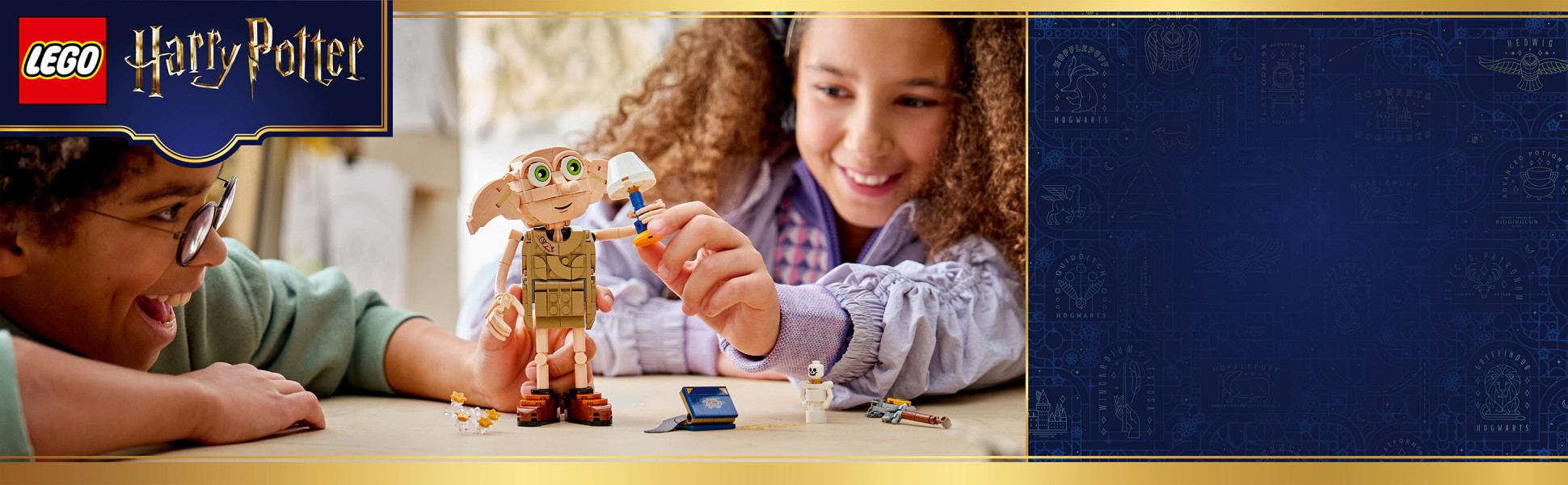 Kids can celebrate the liberation of kind-hearted hero Dobby (and rebuild him as house-elf Kreacher ) with this 2-in-1 building toy.