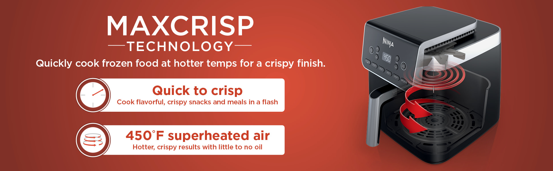 NINJA 6.5 qt. Grey Air Fryer Pro XL 6 in. 1 with Nonstick Basket