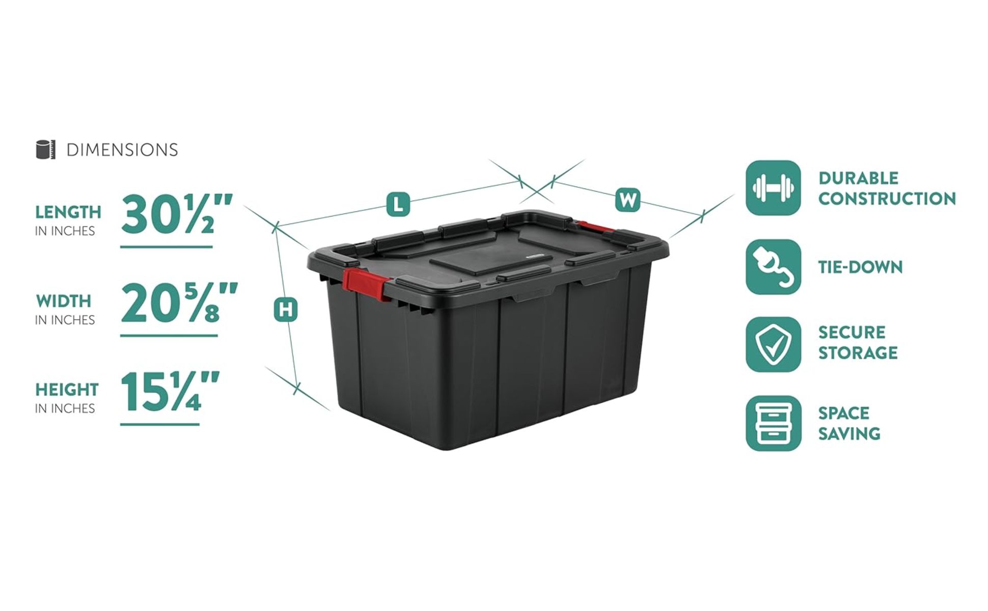 Storage Bins With Lids Sterilite Gal Rugged Industrial Storage