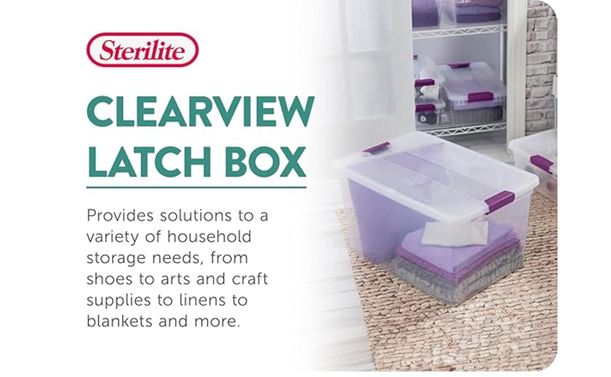 Sterilite 66 Qt. Latching Handle Storage Container in Nesting