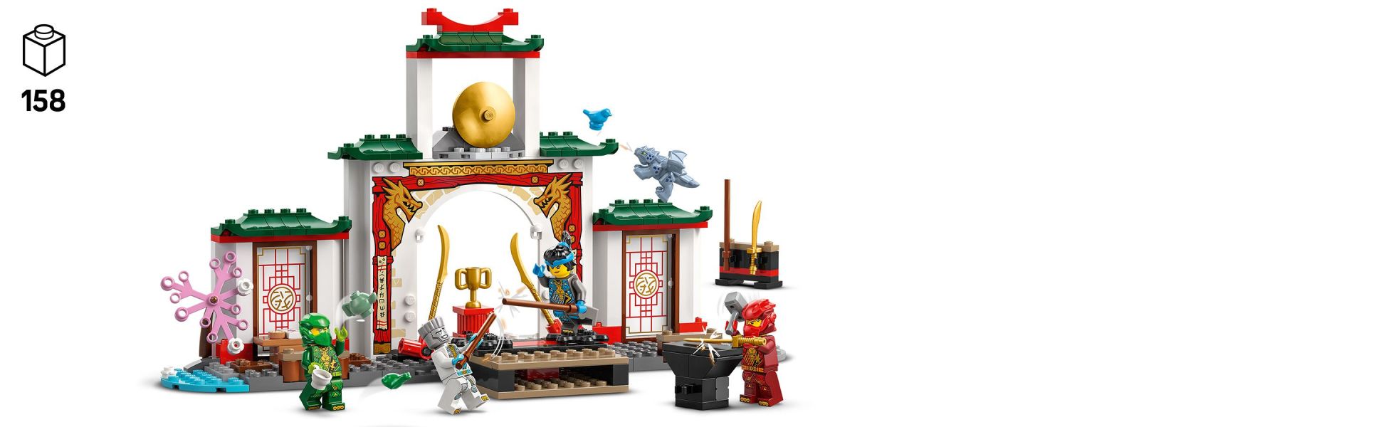 LEGO NINJAGO Ninja Spinjitzu Temple Building Toy Playset - Pretend