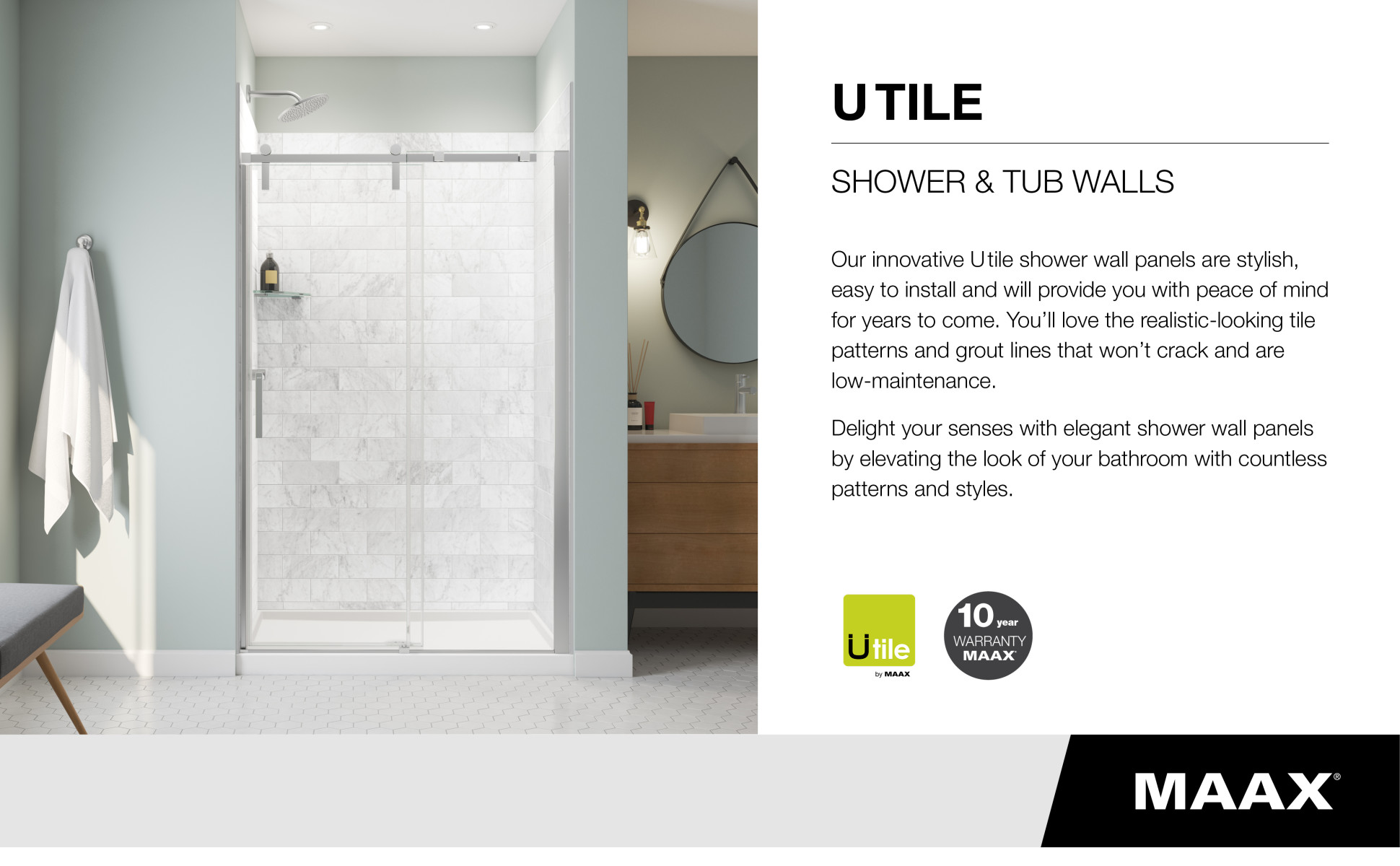 MAAX Utile Metro 32 in. x 60 in. x 81 in. Bath and Shower