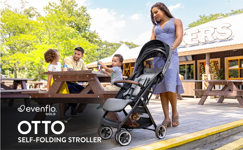 GOLD Otto Self-Folding Lightweight Travel Stroller (Sapphire Blue) -  Walmart.com
