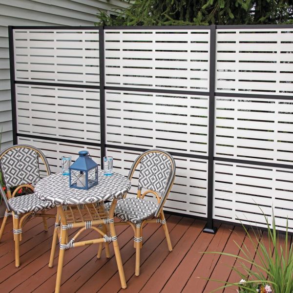 Barrette Outdoor Living 2 ft. x 4 ft. Boardwalk White