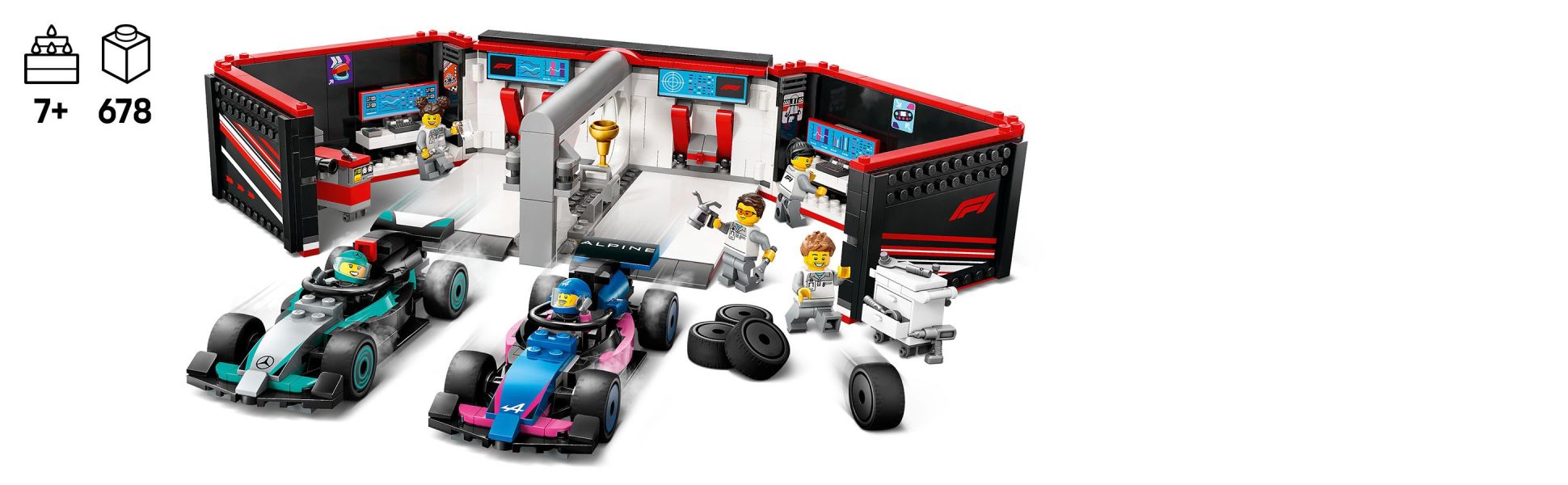 Kids get to enjoy an awesome building experience before diving into epic F1 stories and adventures.